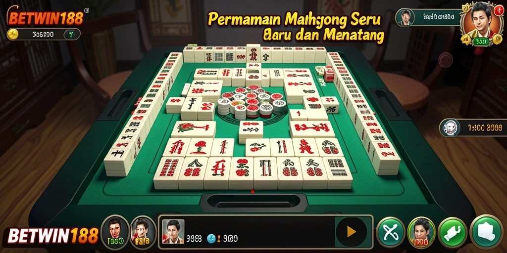 Tampilan screenshot utama BETWIN188 yang menunjukkan aksi permainan Mahjong yang mendebarkan.
