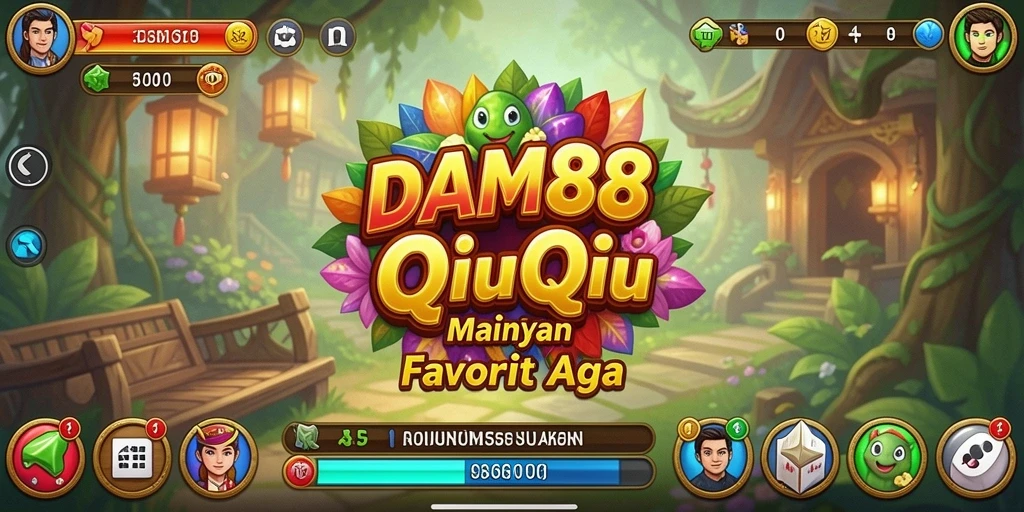 Tangkapan layar gameplay QiuQiu yang seru di DAM88.
