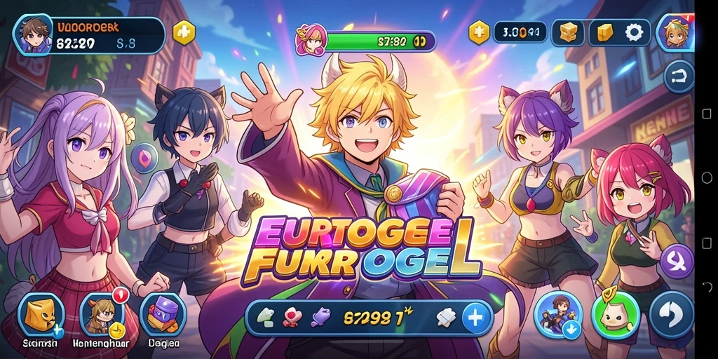 Tampilan gameplay EUROTOGEL yang penuh warna dan aksi menarik.