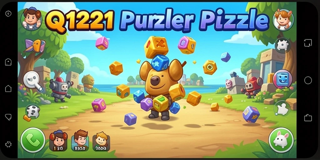 Tampilan gameplay seru yang penuh tantangan di QQ1221.